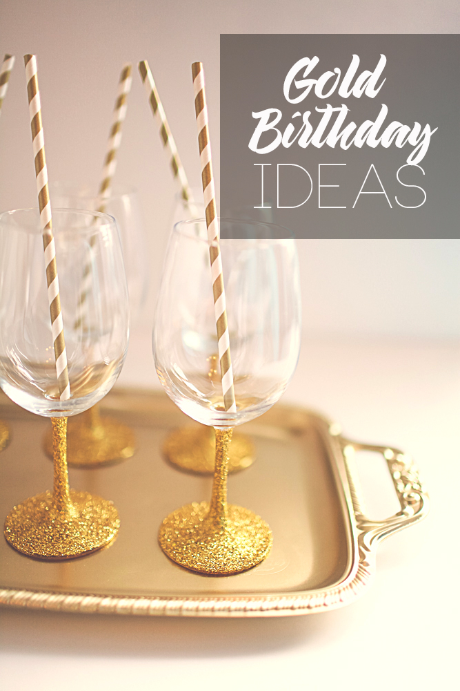 GOld birthday party ideas