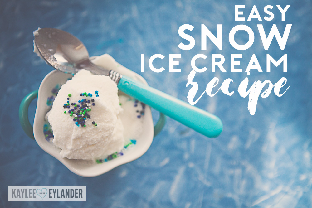 Snow Ice Cream Homemade Ice Cream Recipes